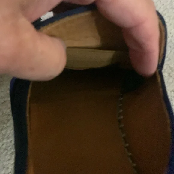 Aquatalia Navy Blue Suede Loafers - Picture 7 of 9